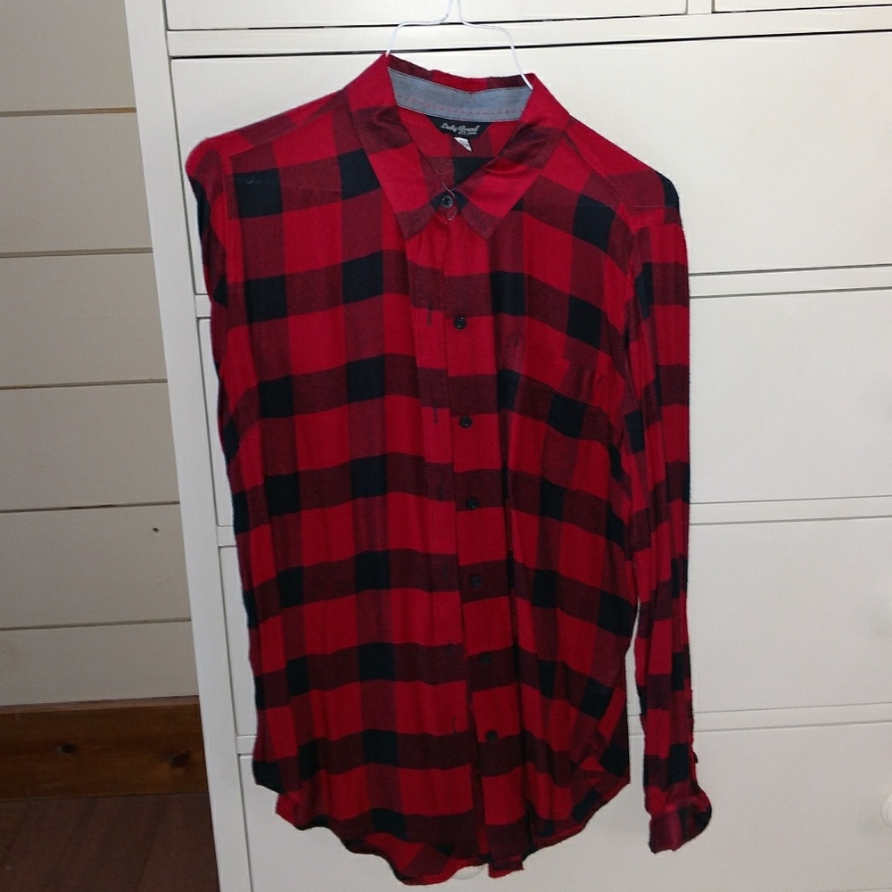 Lucky Brand plaid flannel shirt